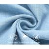 imageCOOFANDY Mens Casual Button Down Shirts Short Sleeve Textured Summer Beach ShirtBeau Blue