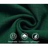 imageCOOFANDY Mens Casual Button Down Shirts Short Sleeve Textured Summer Beach ShirtDark Green