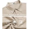imageCOOFANDY Mens Casual Button Down Shirts Short Sleeve Textured Summer Beach ShirtLight Khaki