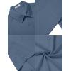 imageCOOFANDY Mens Casual Button Down Short Sleeve Shirts Summer Beach Wedding Shirt Vacation Cotton ShirtsGray Blue
