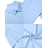 imageCOOFANDY Mens Casual Button Down Short Sleeve Shirts Summer Beach Wedding Shirt Vacation Cotton ShirtsLight Blue