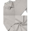 imageCOOFANDY Mens Casual Button Down Short Sleeve Shirts Summer Beach Wedding Shirt Vacation Cotton ShirtsLight Gray