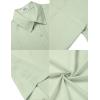 imageCOOFANDY Mens Casual Button Down Short Sleeve Shirts Summer Beach Wedding Shirt Vacation Cotton ShirtsLight Green
