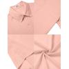 imageCOOFANDY Mens Casual Button Down Short Sleeve Shirts Summer Beach Wedding Shirt Vacation Cotton ShirtsLight Pink