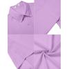 imageCOOFANDY Mens Casual Button Down Short Sleeve Shirts Summer Beach Wedding Shirt Vacation Cotton ShirtsLilac