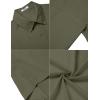 imageCOOFANDY Mens Casual Button Down Short Sleeve Shirts Summer Beach Wedding Shirt Vacation Cotton ShirtsOlive Drab