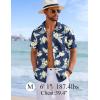 imageCOOFANDY Mens Hawaiian Shirts Short Sleeve Tropical Button Down Shirts Floral Summer Beach ShirtBlack  White Leaf