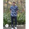 imageCOOFANDY Mens Hawaiian Shirts Short Sleeve Tropical Button Down Shirts Floral Summer Beach ShirtDark Blue  Palm Tree