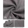 imageCOOFANDY Mens Linen Shirt Casual Short Sleeve Button Down Shirt Summer Beach Vacation Wedding WearAdark Grey