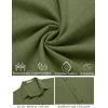 imageCOOFANDY Mens Linen Shirt Casual Short Sleeve Button Down Shirt Summer Beach Vacation Wedding WearArmy Green