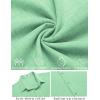 imageCOOFANDY Mens Linen Shirt Casual Short Sleeve Button Down Shirt Summer Beach Vacation Wedding WearIce Green