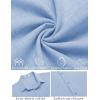 imageCOOFANDY Mens Linen Shirt Casual Short Sleeve Button Down Shirt Summer Beach Vacation Wedding WearSky Blue