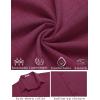 imageCOOFANDY Mens Linen Shirt Casual Short Sleeve Button Down Shirt Summer Beach Vacation Wedding WearWine Red