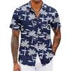Dark Blue - Palm Tree