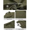 imageCOOFANDY Mens Beach Outfits 2 Piece Sets Casual Short Sleeve Button Down Summer Textured ShirtArmy Green