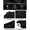 imageCOOFANDY Mens Beach Outfits 2 Piece Sets Casual Short Sleeve Button Down Summer Textured ShirtBlack