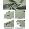 imageCOOFANDY Mens Beach Outfits 2 Piece Sets Casual Short Sleeve Button Down Summer Textured ShirtLight Green