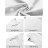 imageCOOFANDY Mens Beach Outfits 2 Piece Sets Casual Short Sleeve Button Down Summer Textured ShirtWhite