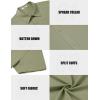 imageCOOFANDY Mens Casual Shirts Short Sleeve Button Down Shirt Wrinkle Free Summer ShirtArmy Green