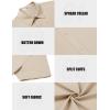 imageCOOFANDY Mens Casual Shirts Short Sleeve Button Down Shirt Wrinkle Free Summer ShirtBeige