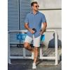 imageCOOFANDY Mens Casual Shirts Short Sleeve Button Down Shirt Wrinkle Free Summer ShirtBlue
