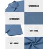 imageCOOFANDY Mens Casual Shirts Short Sleeve Button Down Shirt Wrinkle Free Summer ShirtBlue