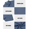 imageCOOFANDY Mens Casual Shirts Short Sleeve Button Down Shirt Wrinkle Free Summer ShirtDark Blue