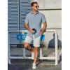 imageCOOFANDY Mens Casual Shirts Short Sleeve Button Down Shirt Wrinkle Free Summer ShirtLight Blue