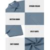 imageCOOFANDY Mens Casual Shirts Short Sleeve Button Down Shirt Wrinkle Free Summer ShirtLight Blue