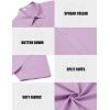 imageCOOFANDY Mens Casual Shirts Short Sleeve Button Down Shirt Wrinkle Free Summer ShirtLight Purple