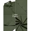 imageCOOFANDY Mens Casual Summer Beach Shirt Button Down Short Sleeve Shirts Vacation Shirt Cotton Linen ShirtsArmy Green