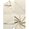 imageCOOFANDY Mens Casual Summer Beach Shirt Button Down Short Sleeve Shirts Vacation Shirt Cotton Linen ShirtsBeige