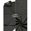 imageCOOFANDY Mens Casual Summer Beach Shirt Button Down Short Sleeve Shirts Vacation Shirt Cotton Linen ShirtsBlack