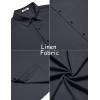 imageCOOFANDY Mens Casual Summer Beach Shirt Button Down Short Sleeve Shirts Vacation Shirt Cotton Linen ShirtsCarbon Black