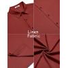 imageCOOFANDY Mens Casual Summer Beach Shirt Button Down Short Sleeve Shirts Vacation Shirt Cotton Linen ShirtsClaret