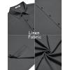 imageCOOFANDY Mens Casual Summer Beach Shirt Button Down Short Sleeve Shirts Vacation Shirt Cotton Linen ShirtsDark Gray