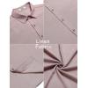 imageCOOFANDY Mens Casual Summer Beach Shirt Button Down Short Sleeve Shirts Vacation Shirt Cotton Linen ShirtsDark Pink