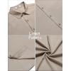 imageCOOFANDY Mens Casual Summer Beach Shirt Button Down Short Sleeve Shirts Vacation Shirt Cotton Linen ShirtsKhaki