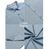 imageCOOFANDY Mens Casual Summer Beach Shirt Button Down Short Sleeve Shirts Vacation Shirt Cotton Linen ShirtsLight Blue