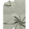 imageCOOFANDY Mens Casual Summer Beach Shirt Button Down Short Sleeve Shirts Vacation Shirt Cotton Linen ShirtsLight Green