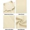 imageCOOFANDY Mens Oxford Shirt Long Sleeve Casual Button Down Shirts Regular Fit Dress ShirtsBeige