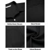 imageCOOFANDY Mens Oxford Shirt Long Sleeve Casual Button Down Shirts Regular Fit Dress ShirtsBlack