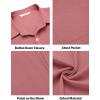 imageCOOFANDY Mens Oxford Shirt Long Sleeve Casual Button Down Shirts Regular Fit Dress ShirtsDark Red