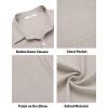 imageCOOFANDY Mens Oxford Shirt Long Sleeve Casual Button Down Shirts Regular Fit Dress ShirtsLight Khaki
