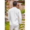 imageCOOFANDY Mens Oxford Shirt Long Sleeve Casual Button Down Shirts Regular Fit Dress ShirtsWhite