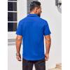 imageCOOFANDY Mens Button Down Shirts Stain Shield Dress Shirts Short Sleeve Summer Business Casual ShirtsRoyal Blue