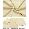 imageCOOFANDY Mens Casual Button Down Shirts Summer Beach Shirts Short Sleeve Textured Vacation ShirtsBeige