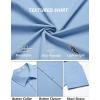 imageCOOFANDY Mens Casual Button Down Shirts Summer Beach Shirts Short Sleeve Textured Vacation ShirtsLight Blue