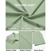 imageCOOFANDY Mens Casual Button Down Shirts Summer Beach Shirts Short Sleeve Textured Vacation ShirtsLight Green