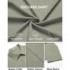 imageCOOFANDY Mens Casual Button Down Shirts Summer Beach Shirts Short Sleeve Textured Vacation ShirtsLight Grey